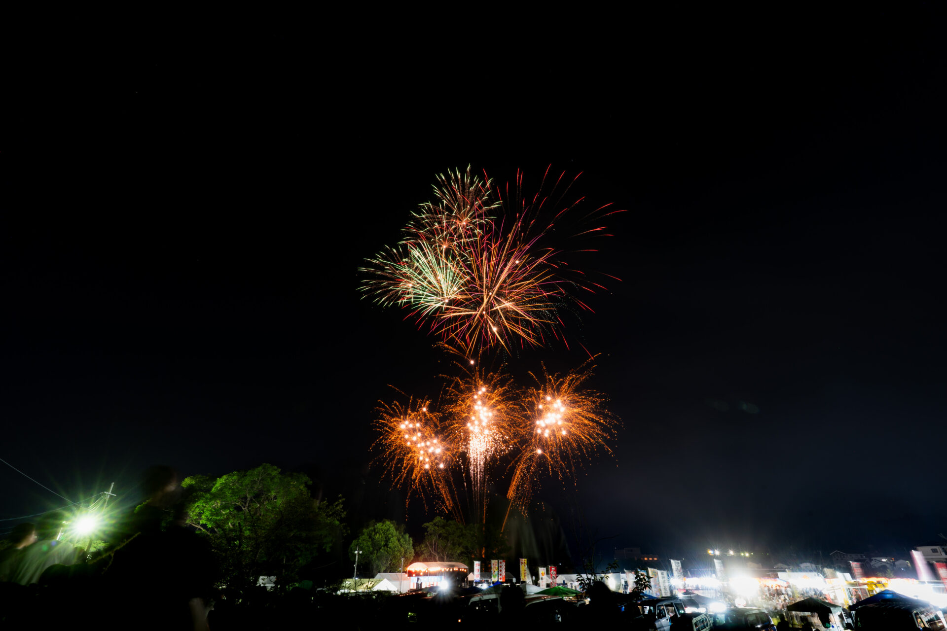 ひなたやま夏祭り　花火